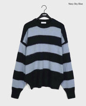 將圖片載入圖庫檢視器 Striped wool and mohair sweater
