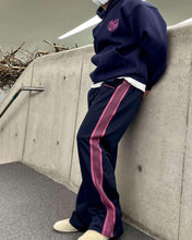 將圖片載入圖庫檢視器 Contrasting color line design casual trousers💜🫶🏻
