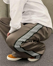 將圖片載入圖庫檢視器 Contrasting color line design casual trousers💜🫶🏻
