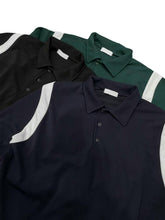 將圖片載入圖庫檢視器 Shoulder Color Collar Long Sleeve Tee
