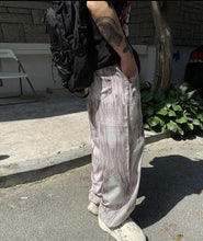 將圖片載入圖庫檢視器 —pattern nylon string pants 韓國束腳褲
