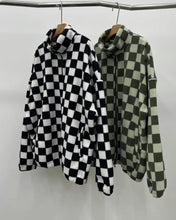 將圖片載入圖庫檢視器 checkerboard毛毛jacket

