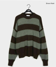 將圖片載入圖庫檢視器 Striped wool and mohair sweater
