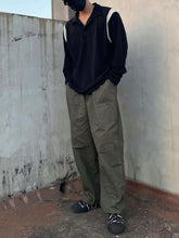 將圖片載入圖庫檢視器 Shoulder Color Collar Long Sleeve Tee
