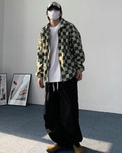 將圖片載入圖庫檢視器 checkerboard毛毛jacket
