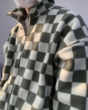將圖片載入圖庫檢視器 checkerboard毛毛jacket
