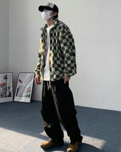 將圖片載入圖庫檢視器 checkerboard毛毛jacket
