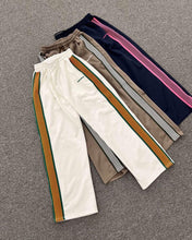 將圖片載入圖庫檢視器 Contrasting color line design casual trousers💜🫶🏻
