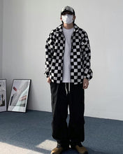 將圖片載入圖庫檢視器 checkerboard毛毛jacket

